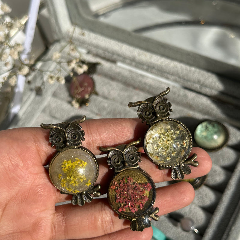 Vintage Owl Ring |  Antique Statement Jewelry for Women | Boho Chic Owl Design Ring for Everyday & Party Wear