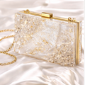 Handcrafted Crystal Clutch Purse | Luxury Handmade Evening Bag | Valentine Gift