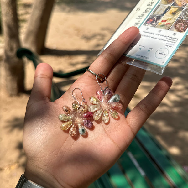 Eternal Core Earrings – Beautiful Handcrafted Resin Jewelry, Lightweight & Perfect for Festivals & Weddings