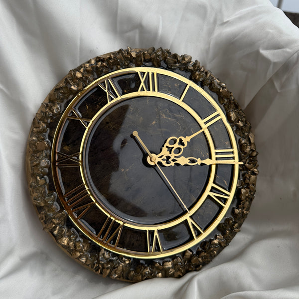Black Golden Clock