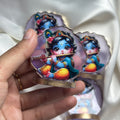 Mini Krishna Kanha Stand – 2 Inch | Cute Decorative Idol for Desk, Car Dashboard & Return Gifts | Perfect for Janmashtami, Festive Gifting & Home Decor