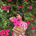 Bougainvillea Hoop Earrings – Real Flower Resin Jewelry, Lightweight & Handcrafted Earrings for Women