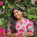 Bougainvillea Hoop Earrings – Real Flower Resin Jewelry, Lightweight & Handcrafted Earrings for Women